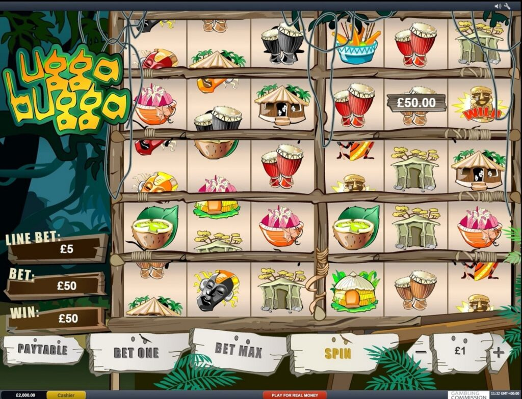 what casino has ugga bugga slot machine
